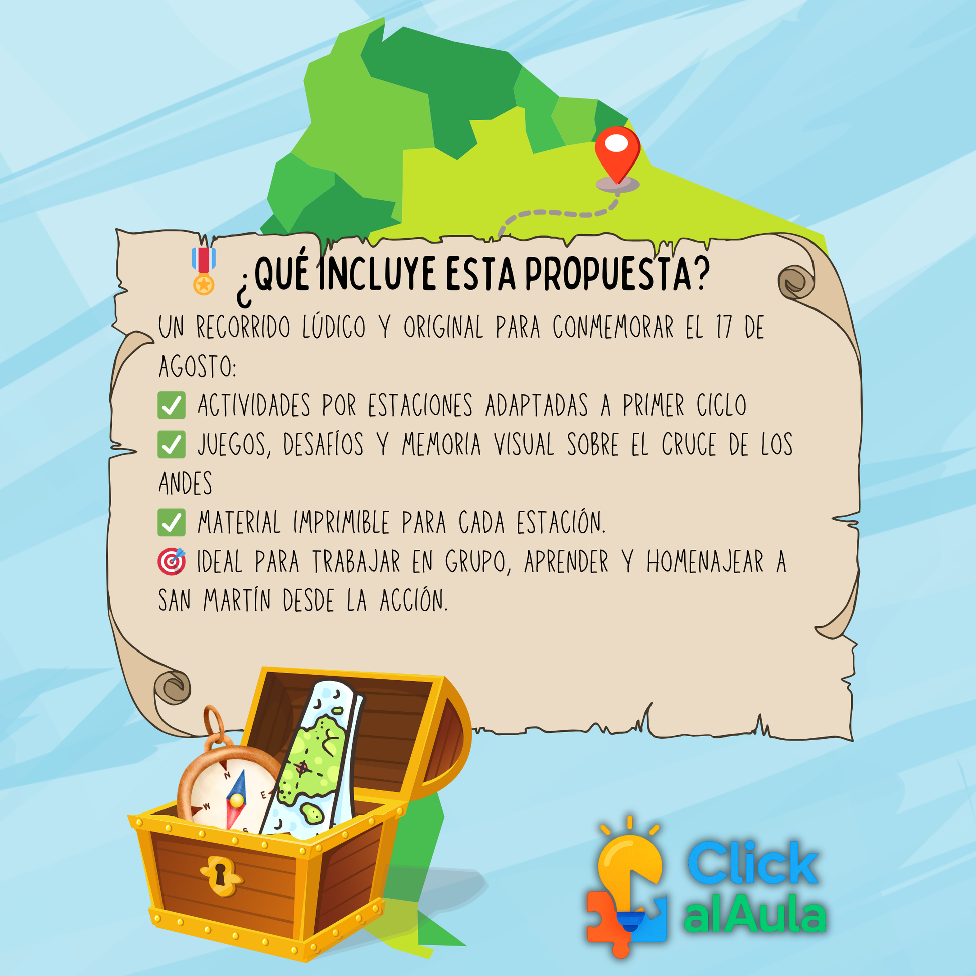 ¡Una aventura histórica para recordar a San Martín en Primer Ciclo!